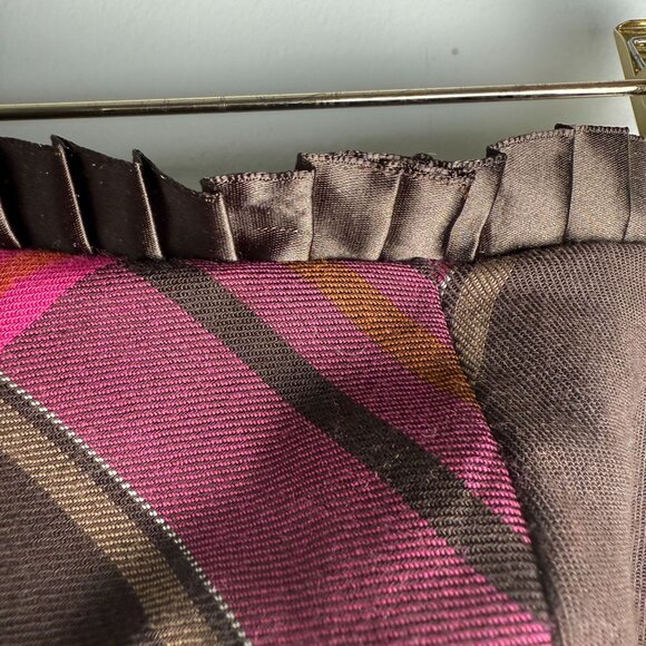 Diane Von Furstenburg Asia Strapless Dress Plaid Pink Brown 4 Whimsygoth Fairy - Picture 10 of 11